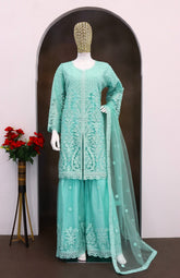 Sana by Sayuri - A New Hue of Opulence | Semi-Stitched Palazzo Suit 5819-B